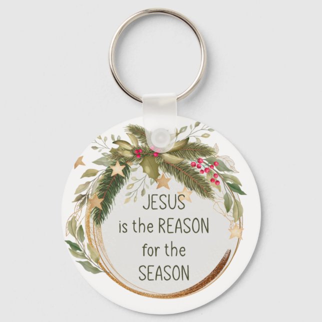 Porte-clés Jésus est la raison de la saison Noël (Recto)