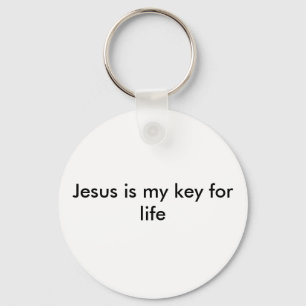 Porte-clés Jésus est ma clé pendant la vie