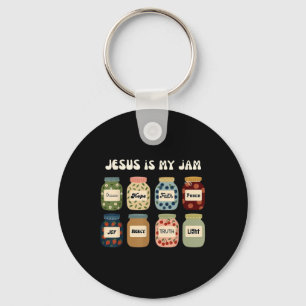 Porte-clés Jésus Est Mon Jam Foi Chrétienne La Bible Religieu