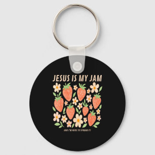Porte-clés Jésus Est Mon Jam Tee Drôle Foi Chrétienne 