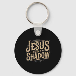 Porte-clés Jésus Est Mon Ombre Tee Fun Religieux