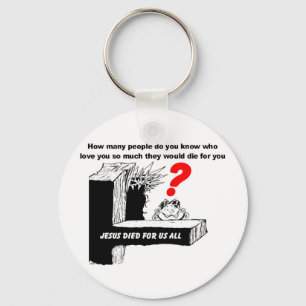 PORTE-CLÉS JÉSUS EST MORT POUR NOUS TOUS