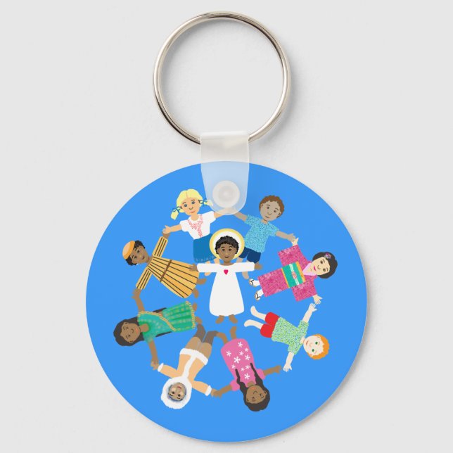 Porte-clés Jésus et les petits enfants (Recto)