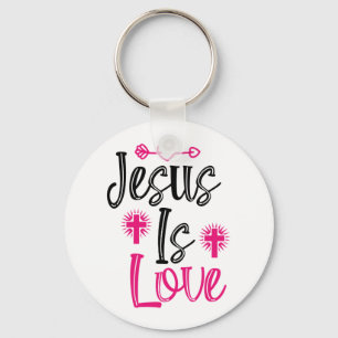 Porte-clés Jesus Is Love