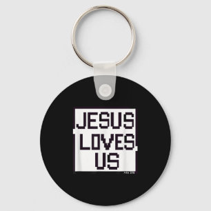 Porte-clés Jésus M'aime Nous Aime Foi chrétienne Jésus Beli