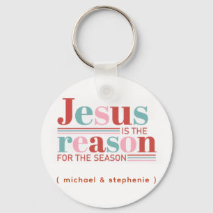 Porte-clés Jésus personnalisé est la raison de la saison