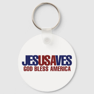 Porte-clés Jésus sauve