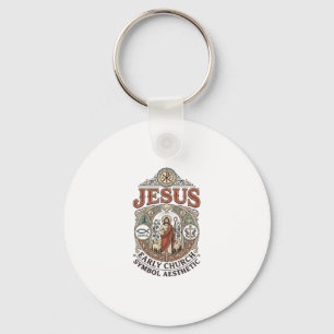 Porte-clés Jésus Symbole de l'Église primitive Esthétique Jés