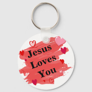 Porte-clés Jésus t'aime
