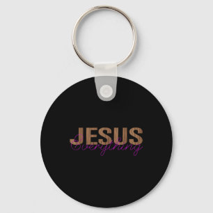 Porte-clés Jésus Tout Croix Chrétienne Dieu Foi Bible R
