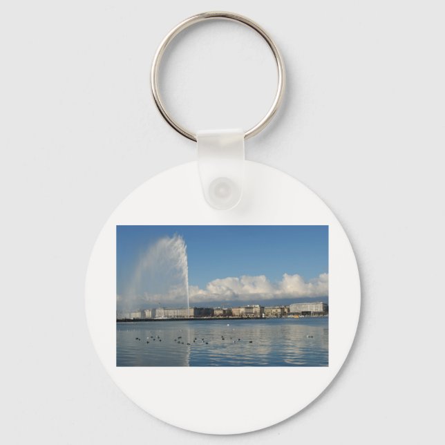 Porte-clés Jet d'eau, Genève (Recto)