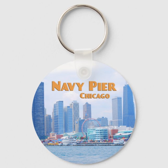 Porte-clés Jetée de marine - Chicago Illinois (Recto)