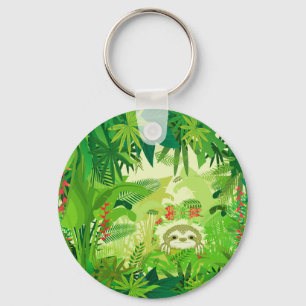 Porte-clés Jeter un coup d'oeil à la Sloth Boo Jungle