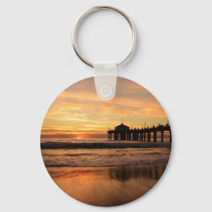 Porte-clés Jetty Over Beach Sunset