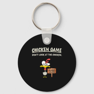 Porte-clés Jeu de poulet Ne regardez pas le poulet Drôle de p