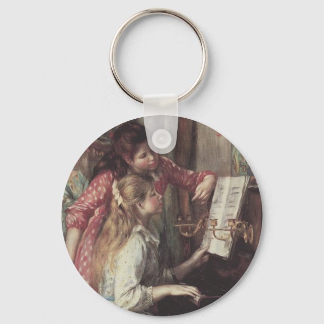Porte-clés Jeunes filles au piano par Pierre Renoir (Recto)