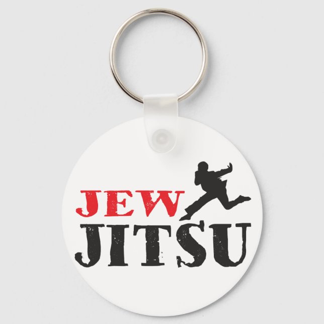 Porte-clés Jew Jitsu - Drôle humour juif (Recto)