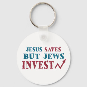 Porte-clés Jews Invest - humour financier juif