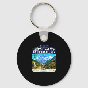 Porte-clés Jiri shivalaya à randonnée everest montagne vintag
