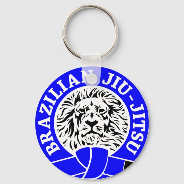 Porte-clés Jiu-Jitsu (Porte - clé) Ceinture bleue (Recto)
