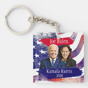 Porte-clés Joe Biden et Kamala Harris voiture électorale 2020