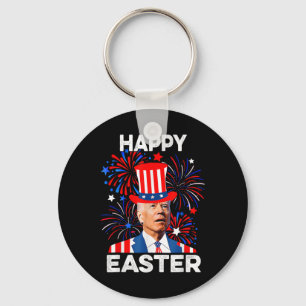 Porte-clés Joe Biden Joyeuses Pâques Pour Drôle 4 Juillet Pat