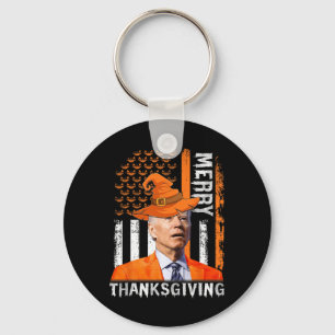 Porte-clés Joe Biden Joyeux Halloween Joyeux Thanksgiving Us 