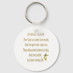 Porte-clés John 3:16 Cadeaux