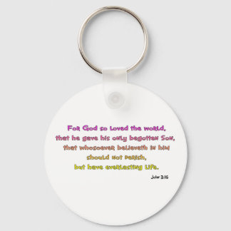 Porte-clés John 3:16 Christian Gift