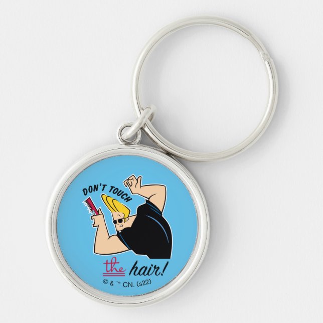 Porte-clés Johnny Bravo Comb - Ne touchez pas les cheveux! (Devant)