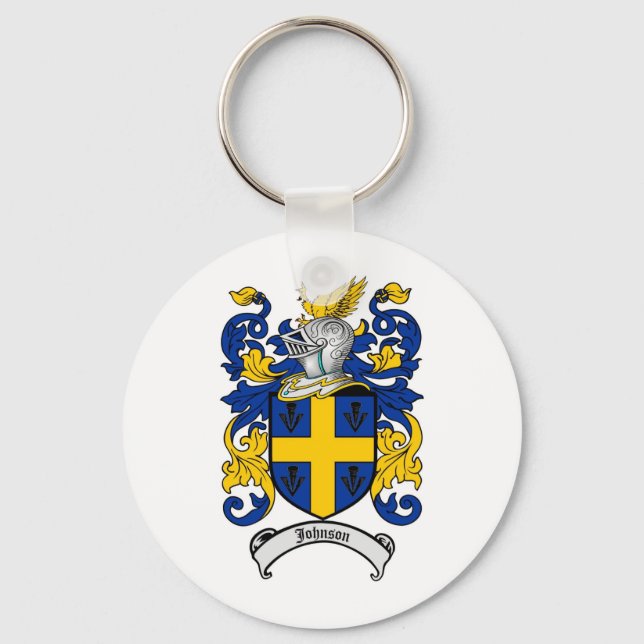 Porte-clés Johnson Family Crest - Armoiries (Recto)