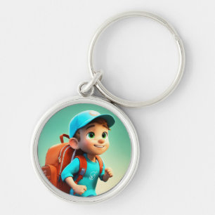 Porte-clés Joie en Miniature : Heureux, drôle, mignon Porte -