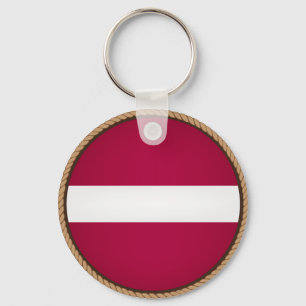 Porte-clés Joint frais de drapeau de la Lettonie