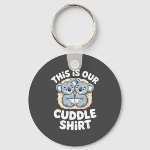 Porte-clés Joli Couple Koala Nid Voici Notre Câlin 