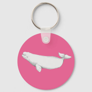 Porte-clés Joli Elégant livre de baleines Beluga Illustration
