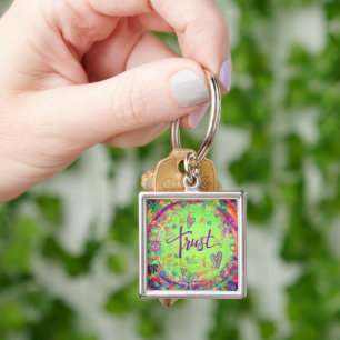 Porte-clés Joli Floral Trust Porte - clé d'Inspirivité
