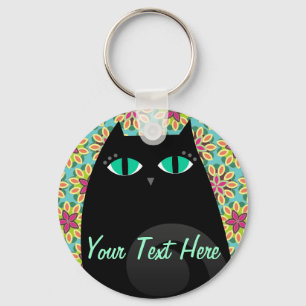 Porte-clés Joli Kitty noir