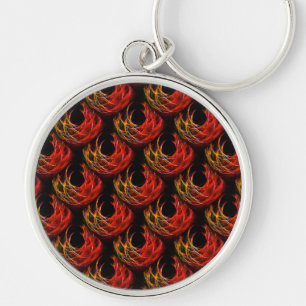 Porte-clés Joli motif d'art abstrait bohème élégant moderne #
