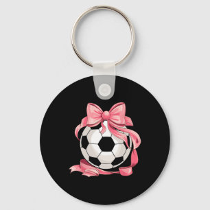 Porte-clés Joli Nœud Rose Coquette Ll Fille de Football Esthé