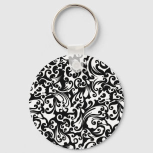 Porte-clés Joli noir blanc abstrait design arrière - plan iPh