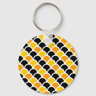 Porte-clés Joli noir orange marocain design motif