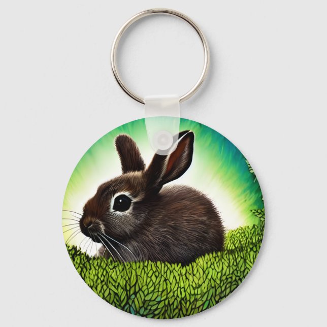 Porte-clés Joli petit livre d'histoires Bunny (Recto)