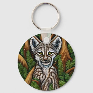 Porte-clés Joli Petit Lynx Kitten adorable