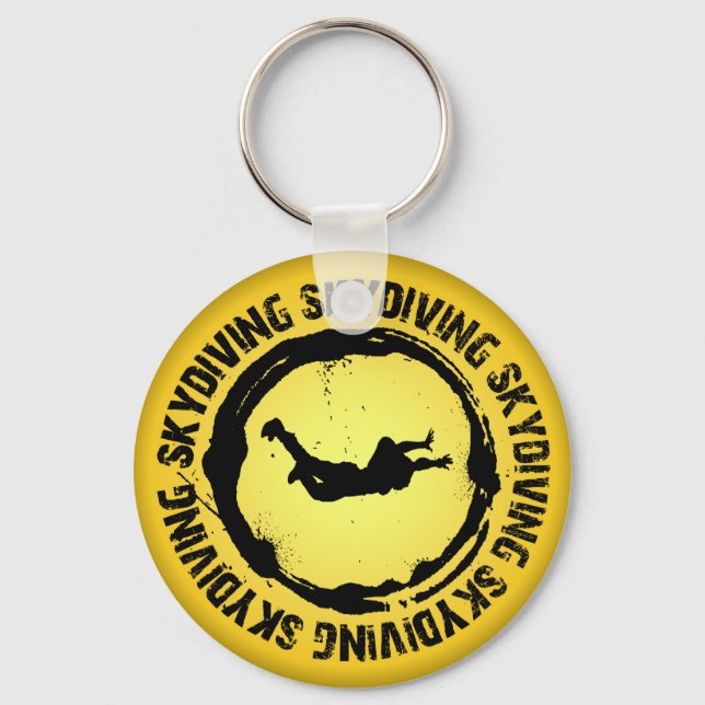 Porte-clés Joli phoque Skydiving (Recto)