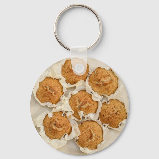 Porte-clés Joli poêle de muffins (Recto)