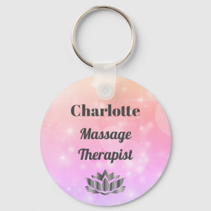 Porte-clés Joli Porte - clé de massothérapeute personnalisé
