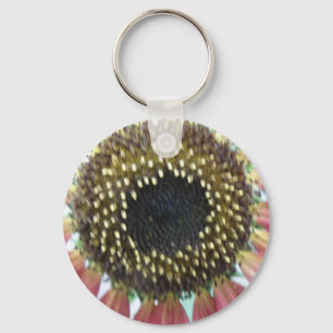 Porte-clés Joli Porte - clé de tournesol rose
