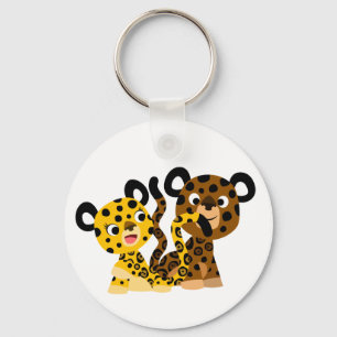 Porte-clés Joli Porte - clé Flirtatio Cartoon Jaguars