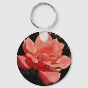 Porte-clés Joli rose rose Peach floral