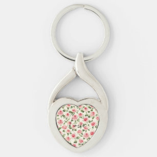 Porte-clés Joli rose Roses Floral